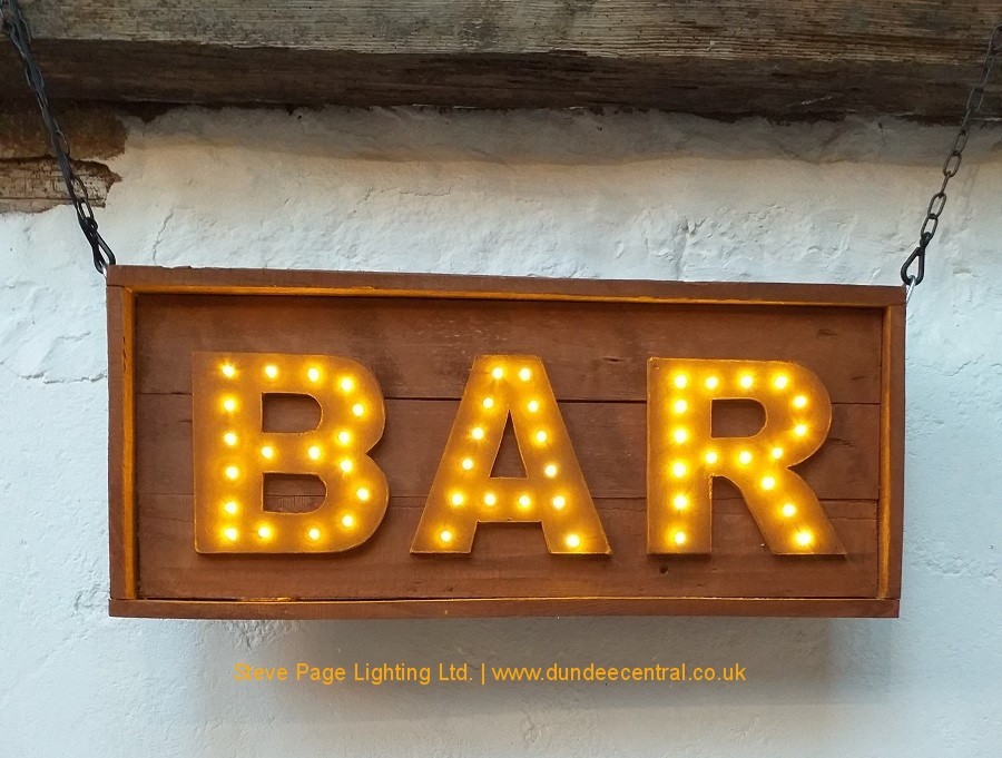 wedding bar sign hire